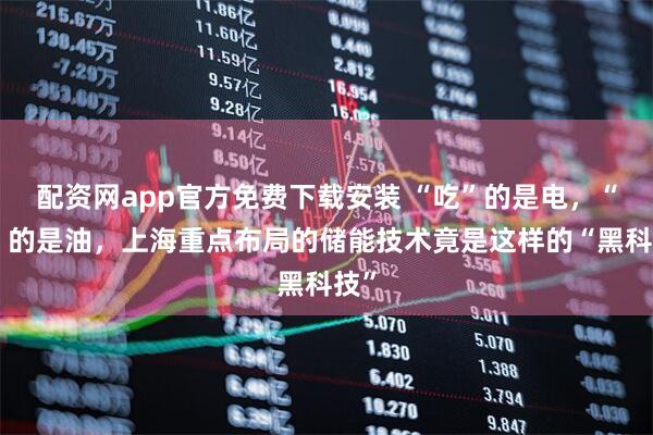 配资网app官方免费下载安装 “吃”的是电，“吐”的是油，上海重点布局的储能技术竟是这样的“黑科技”